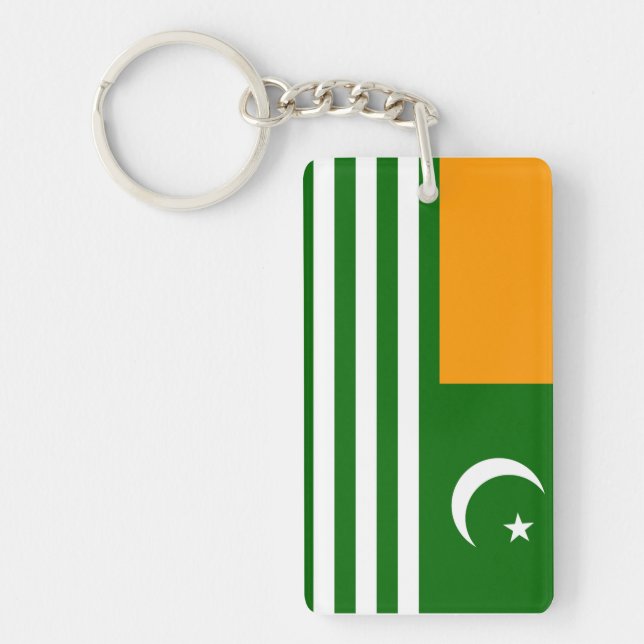 kashmir country flag province region symbol key ring (Front)