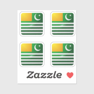 Kashmir square glossy flag