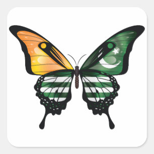 Kashmir Swallowtail Butterfly Flag Sticker
