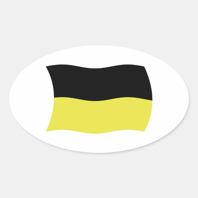 Kashubians Flag Sticker (Front)