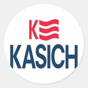 Kasich Logo Classic Round Sticker