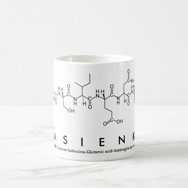 Kasienka peptide name mug (Center)