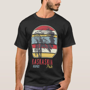 Kaskaskia Native American Indian Respect Pride Ret T-Shirt
