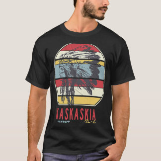 Kaskaskia Native American Indian Respect Pride Ret T-Shirt
