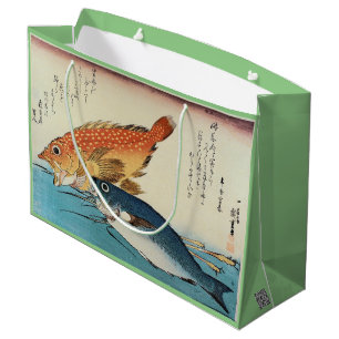 Kasogo & Himedai - Hiroshige's Japanese Fish Large Gift Bag