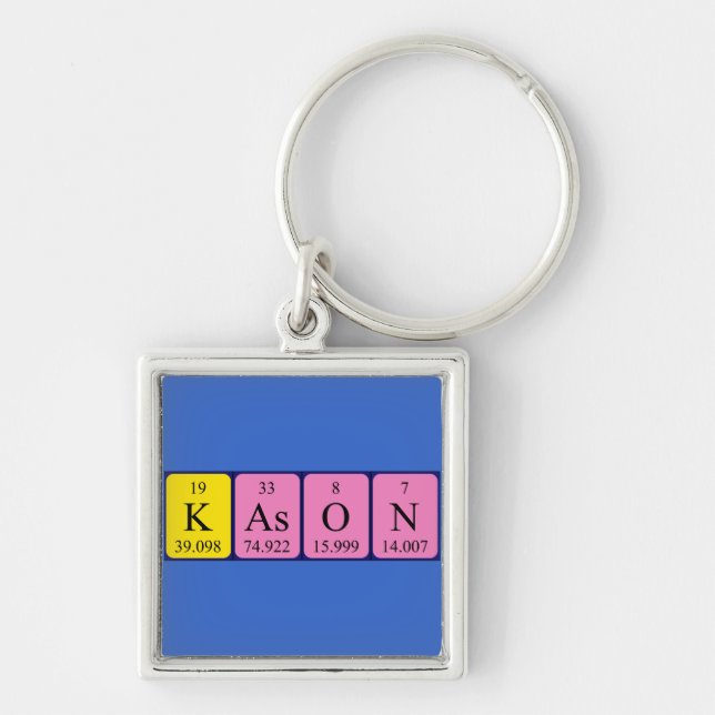 Kason periodic table name keyring (Front)