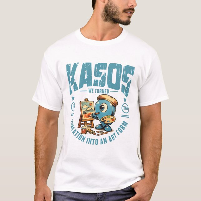 Kasos (Greece) : we turned isolation into T-Shirt (Front)