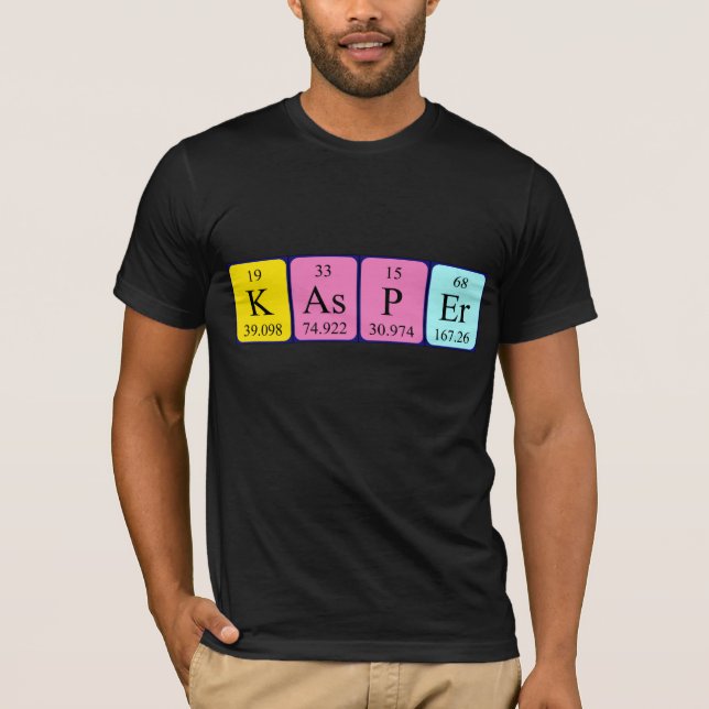 Kasper periodic table name shirt (Front)