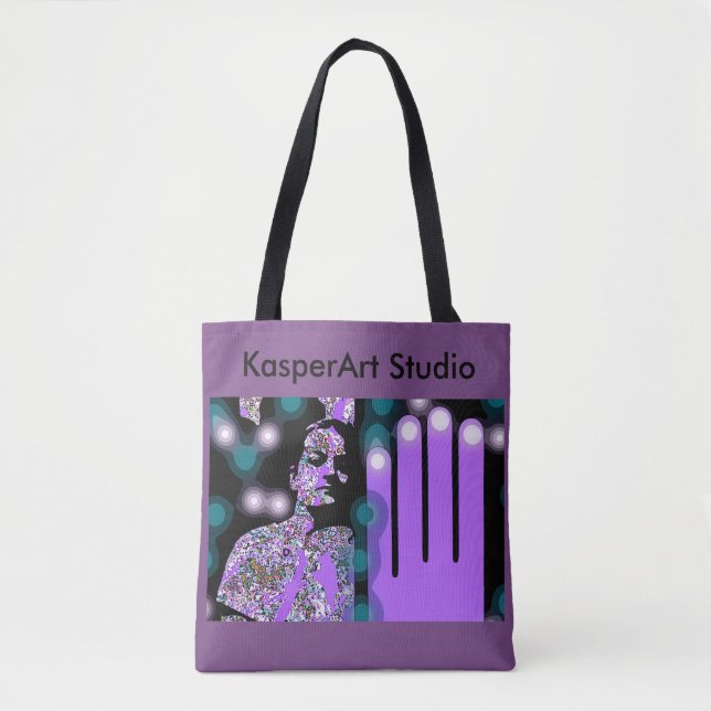 KasperKlothes All-Over-Print Tote Bag, Medium (Front)