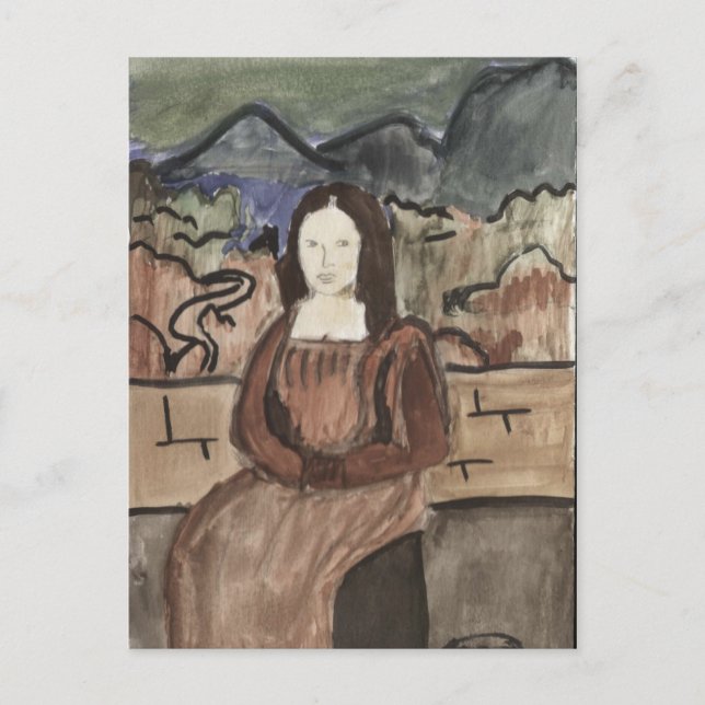 Kassandra's Mona Lisa Postcard (Front)