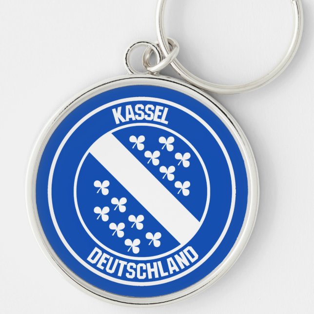 Kassel Round Emblem Key Ring (Front)