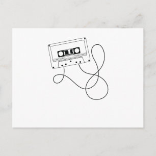 Kassette mit Bandsalat Postcard