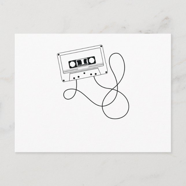 Kassette mit Bandsalat Postcard (Front)