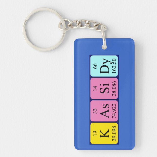 Kassidy periodic table name keyring (Front)