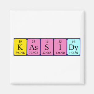 Kassidy periodic table name magnet