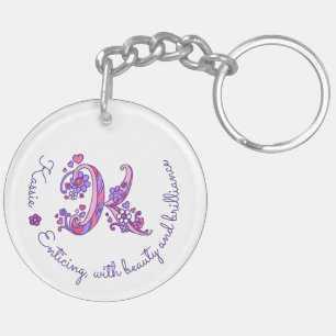 Kassie monogram K name and meaning keyring