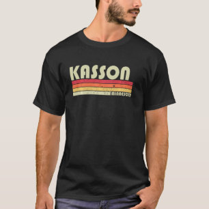 Kasson Mn Minnesota Funny City Home Roots Retro 7 T-Shirt
