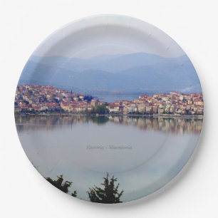 Kastoria – Macedonia Paper Plate