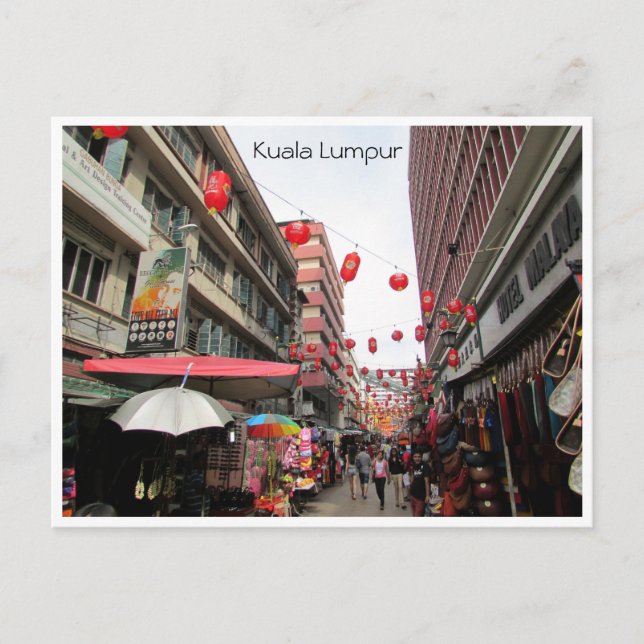 kasturi walk stalls postcard (Front)