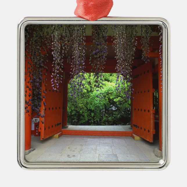 Kasuga Shrine, Nara, Japan Metal Ornament (Front)