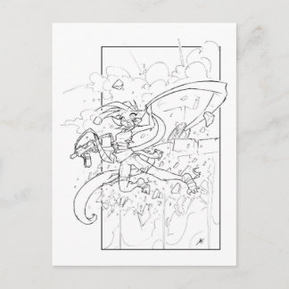 Kat Die Hard Postcard