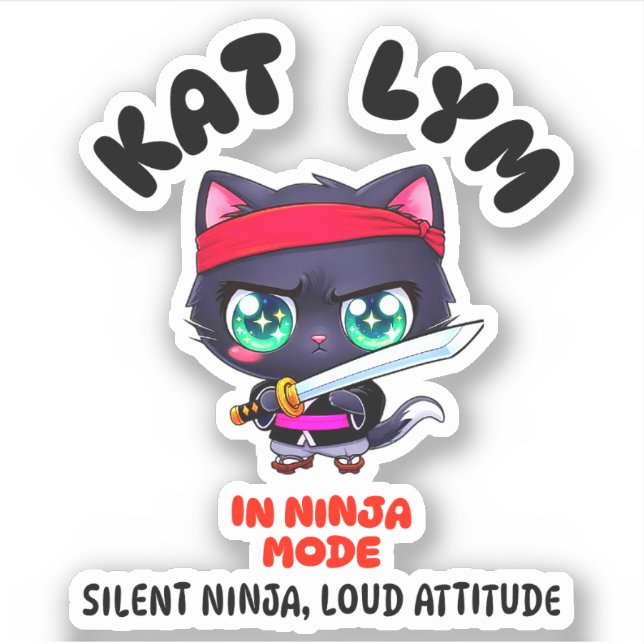 Kat Lym In Ninja Mode Black Cat (Front)