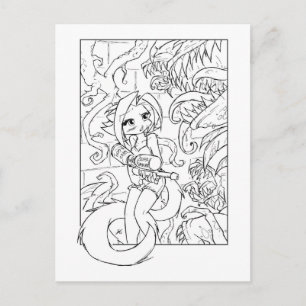 Kat Venus Flytraps Postcard