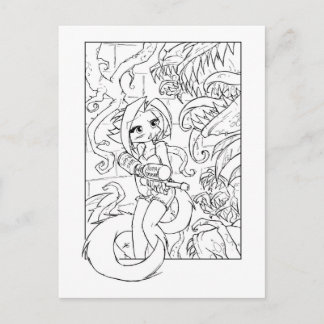 Kat Venus Flytraps Postcard