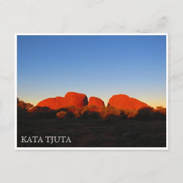 kata tjuta sunset postcard (Front)