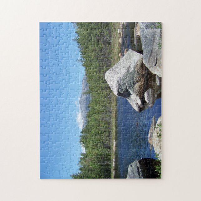 Katahdin on the rocks jigsaw puzzle (Vertical)