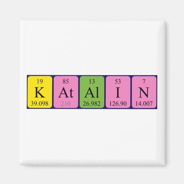 Katalin periodic table name magnet (Front)