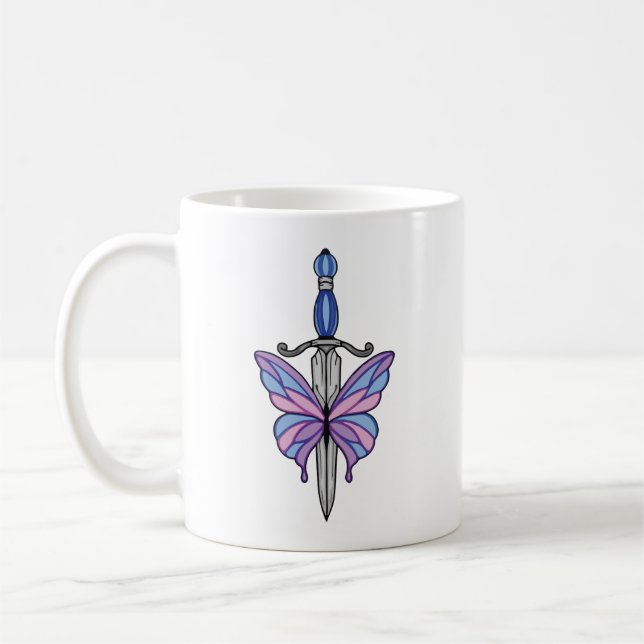Katana butterfly  coffee mug (Left)