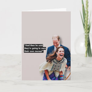 Kate and William funny greeting card