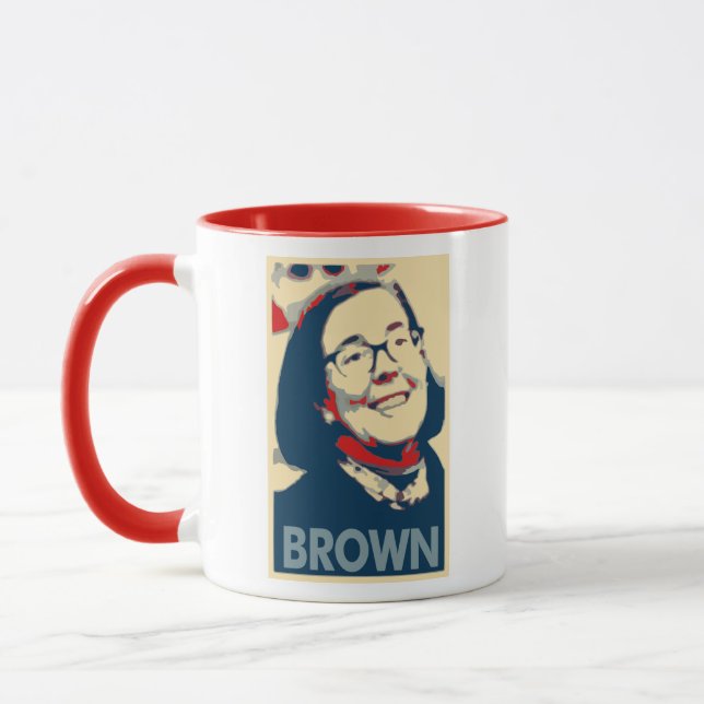 Kate Brown Poster Political Parody Mug (Left)
