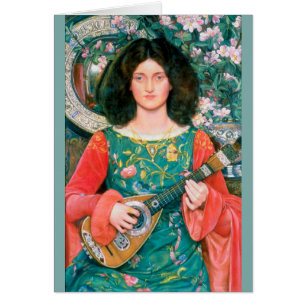 Kate Bunce Melody / Musica 1895-1897 Greeting Card