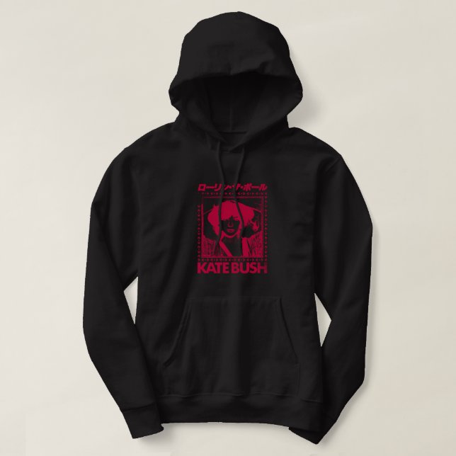 Kate Bush †††† Retro Aesthetic Fan Art Design T-Sh Hoodie (Design Front)