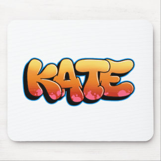 Kate Graffiti Style Merch! Custom Name Kate Mouse Pad
