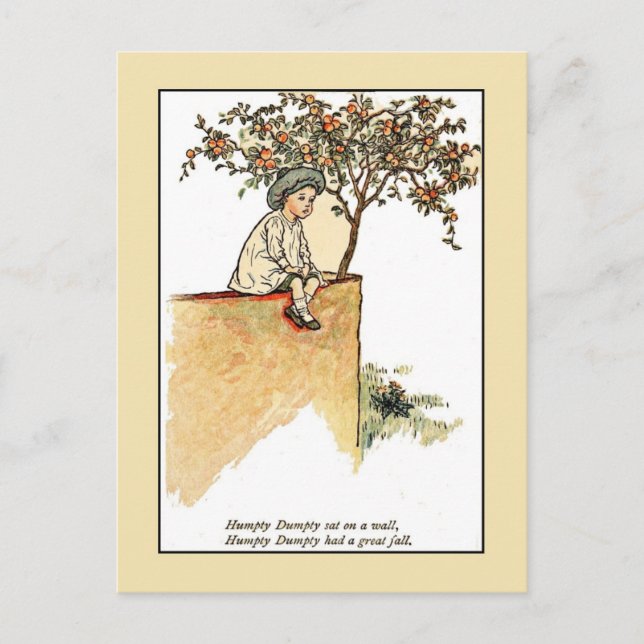 Kate Greenaway: Humpty Dumpty Postcard (Front)