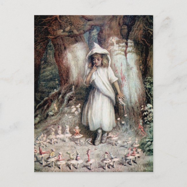 Kate Greenaway: The Elf Ring Postcard (Front)