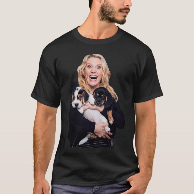 Kate Mckinnon And Puppies  T-Shirt (Front)
