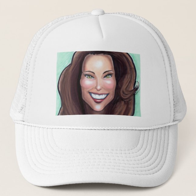 Kate Middleton Caricature Trucker Hat (Front)