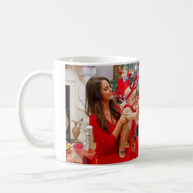 Kate Middleton Prince George Christmas Coffee Mug (Left)