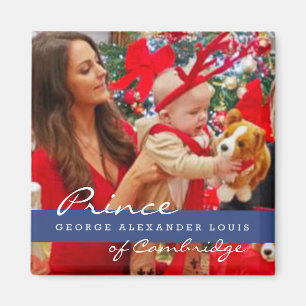 Kate Middleton Prince George Christmas Magnet