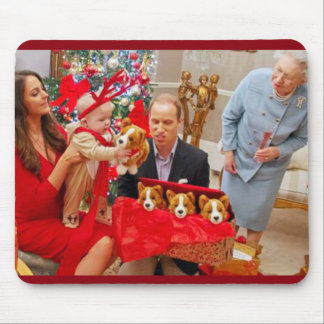 Kate Middleton Prince George Christmas Mouse Pad