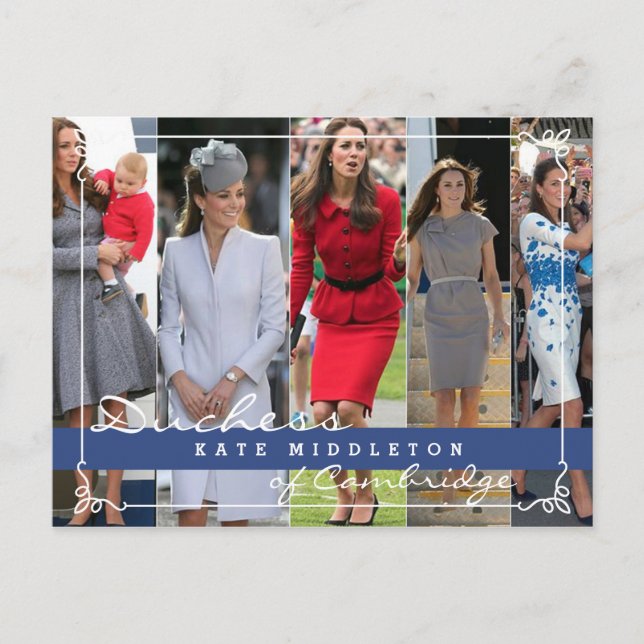Kate Middleton Prince George Postcard (Front)