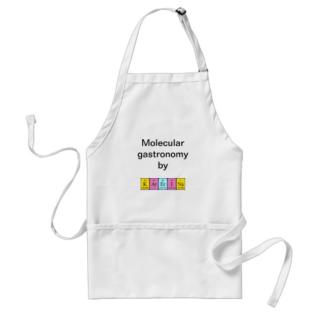 Katerina periodic table name apron (Front)