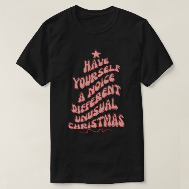 Kath and Kim Christmas Noice Different Unusual Pin T-Shirt (Design Front)