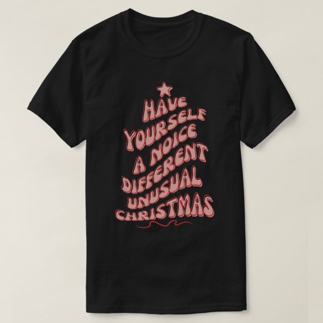 Kath and Kim Christmas Noice Different Unusual Pin T-Shirt (Design Front)