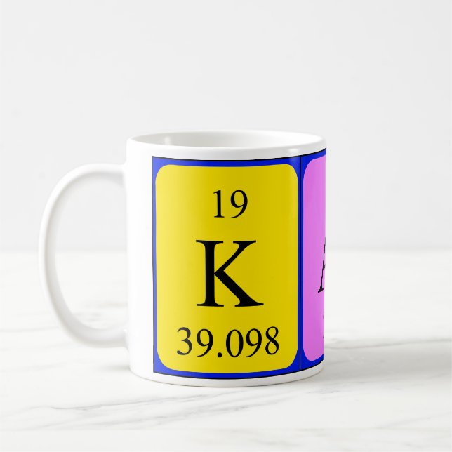 Kath periodic table name mug (Left)