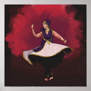 Kathak Dancer - a solo performance Poster